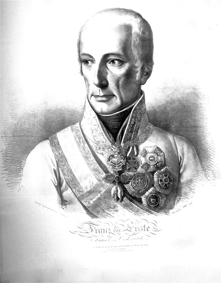 Franz I.von Österreich Litho