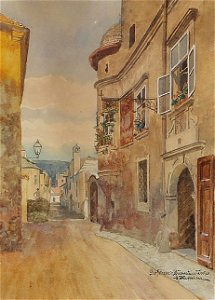 Franz Hoffelner Dorfstrasse in Dürnstein Wachau