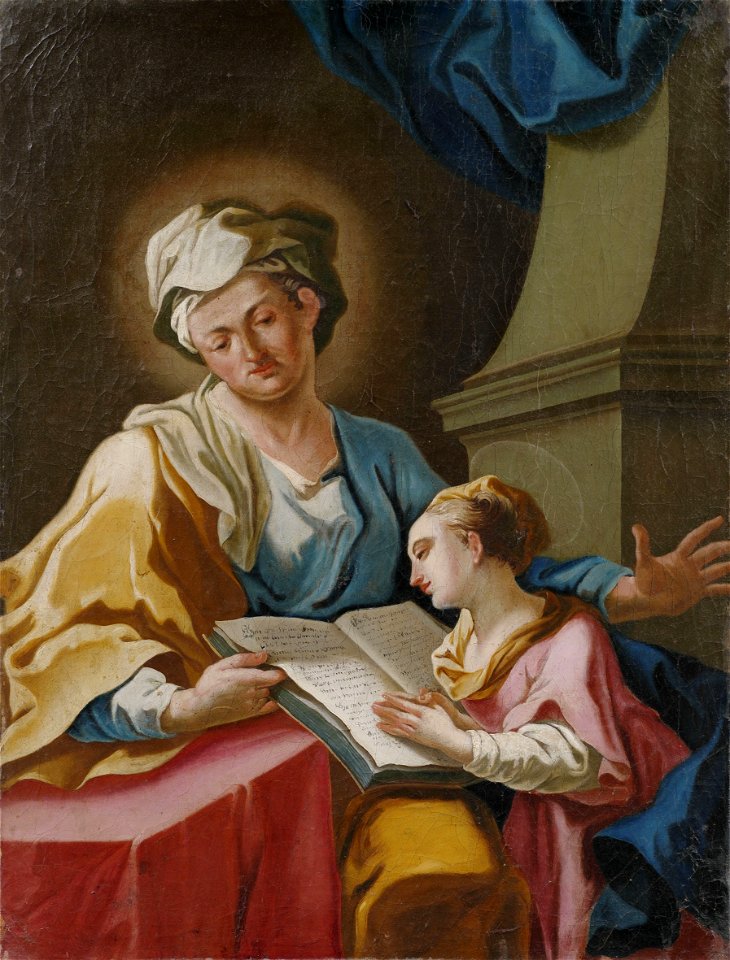 Franz Joseph Spiegler (Umkreis) Anna lehrt Maria das Lesen