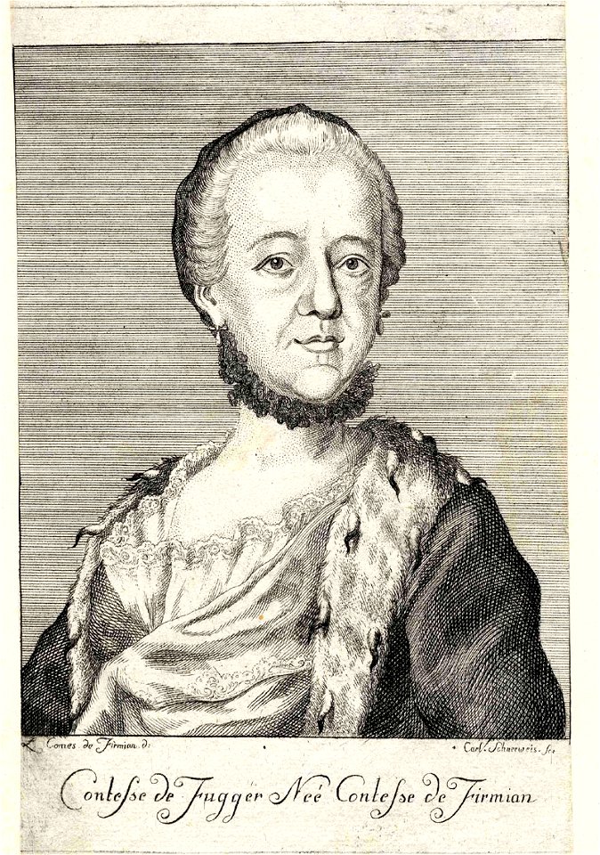 Franz Laktanz Firmian Contesse de Fugger Née Contesse de Firmian G 1344 II