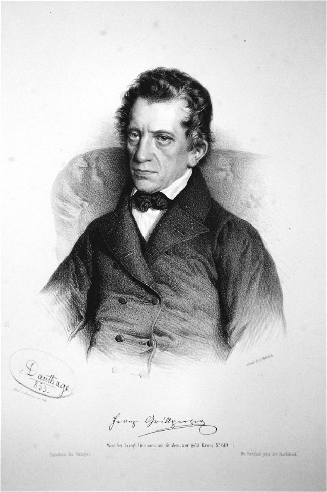 Franz Grillparzer Dauthage Litho