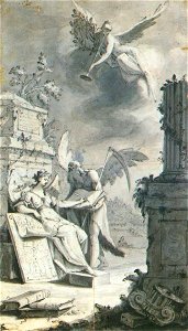 Franz Ignaz Günther - The Muse Clio Writing History - WGA11009