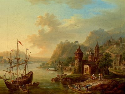 Franz Hochecker Rheinlandschaft
