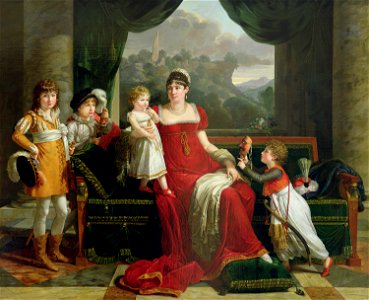 François-Xavier Fabre - Portrait de la duchesse de Feltre et de ses enfants - Musée Marmottan-Monet