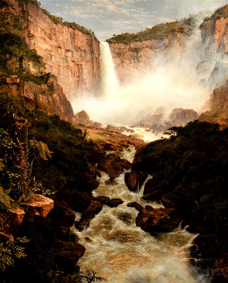 Frederic Edwin Church - The Falls of the Tequendama near Bogota, New Granada - Google Art Project