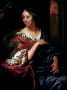 Françoise van Diemen, by Godfried Schalcken. Free illustration for personal and commercial use.
