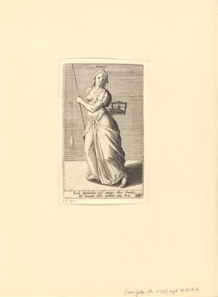 Fraus print by Philip Galle, S.IV 2902, Prints Department, Royal Library of Belgium