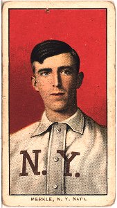 Fred Merkle, New York Giants, baseball card portrait LCCN2008676501
