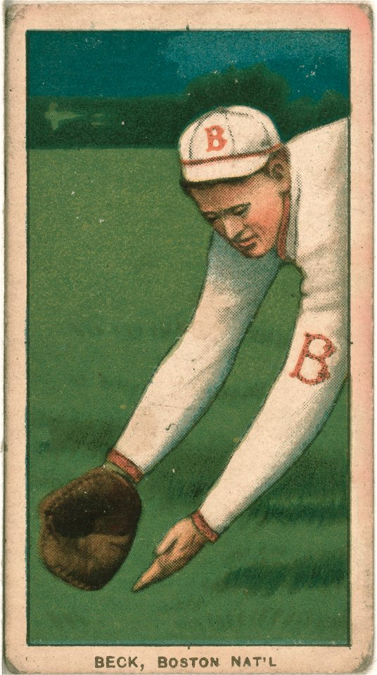 Fred Beck, Boston Doves, baseball card portrait LCCN2008675229