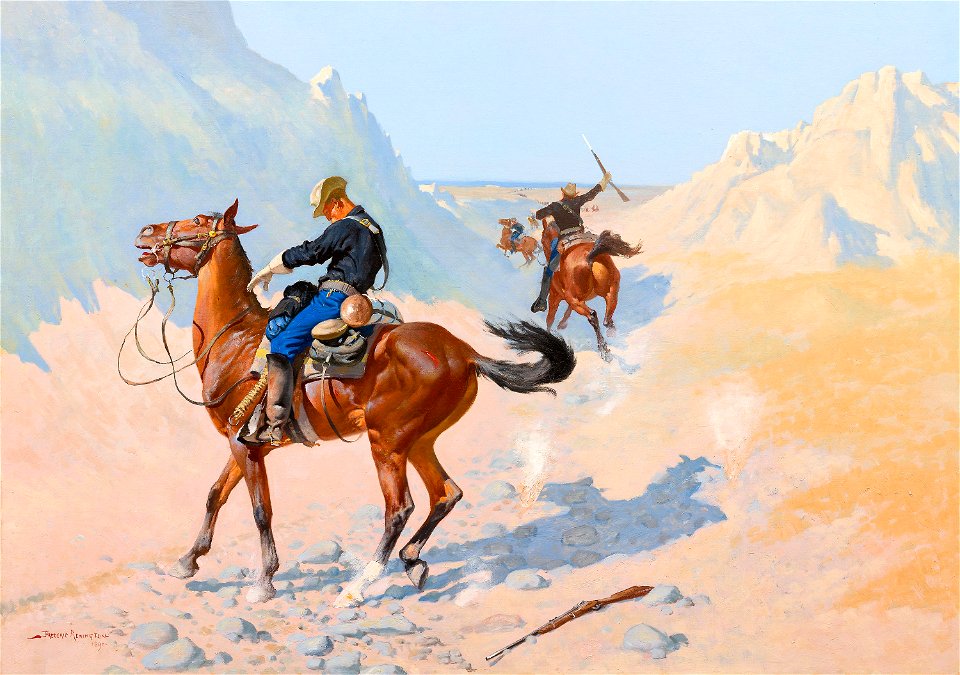 Frederic Remington - The Advance-Guard, or The Military Sacrifice (The Ambush) - 1982.802 - Art Institute of Chicago