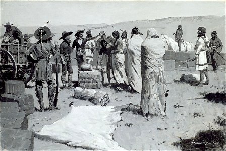 Frederic Remington - The Interpreter Waved at the Youth - 1982.779 - Art Institute of Chicago