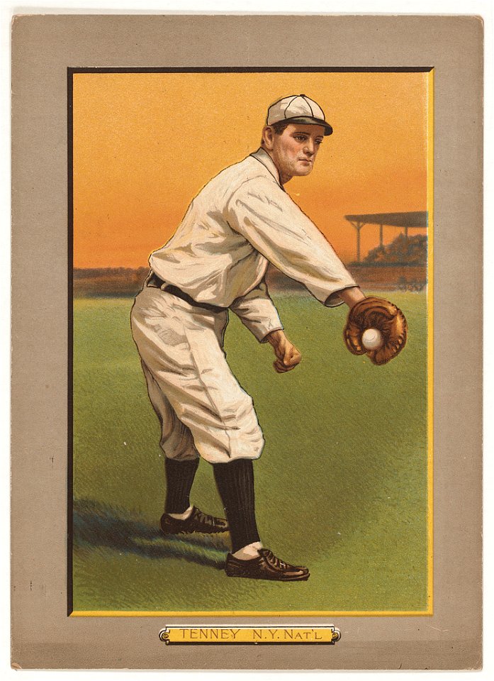 Fred Tenney, New York Giants, baseball card portrait LCCN2007685636