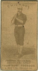 Fred Pfeffer, Chicago White Stockings, baseball card portrait LCCN2007683703