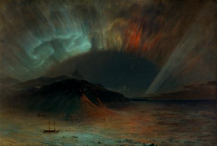 Frederic Edwin Church - Aurora Borealis - Google Art Project. Free illustration for personal and commercial use.