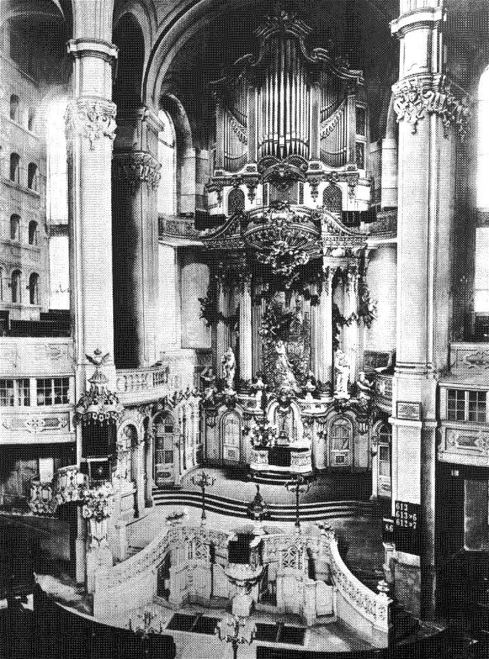 Frauenkirche Dresden Altar Orgel 1890