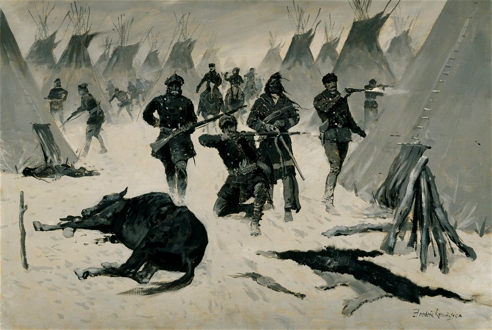 Frederic Remington - The Defeat of Crazy Horse - 43.35 - Museum of Fine Arts