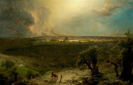 Frederic Edwin Church - Jerusalem from the Mount of Olives - Google Art Project