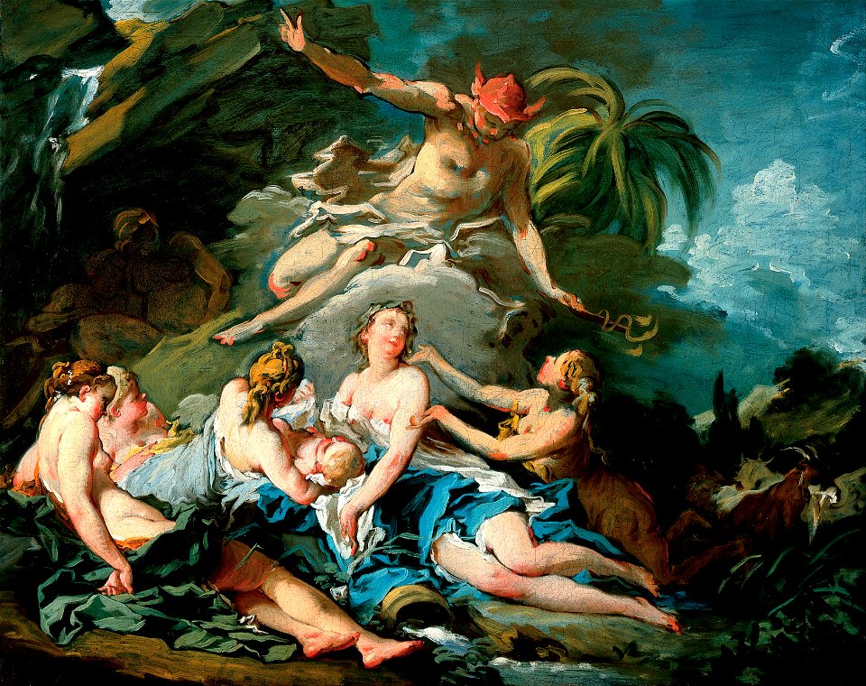 Franҫois Boucher - Mercury Entrusting the Infant Bacchus to the Nymphs of Nysa - Google Art Project
