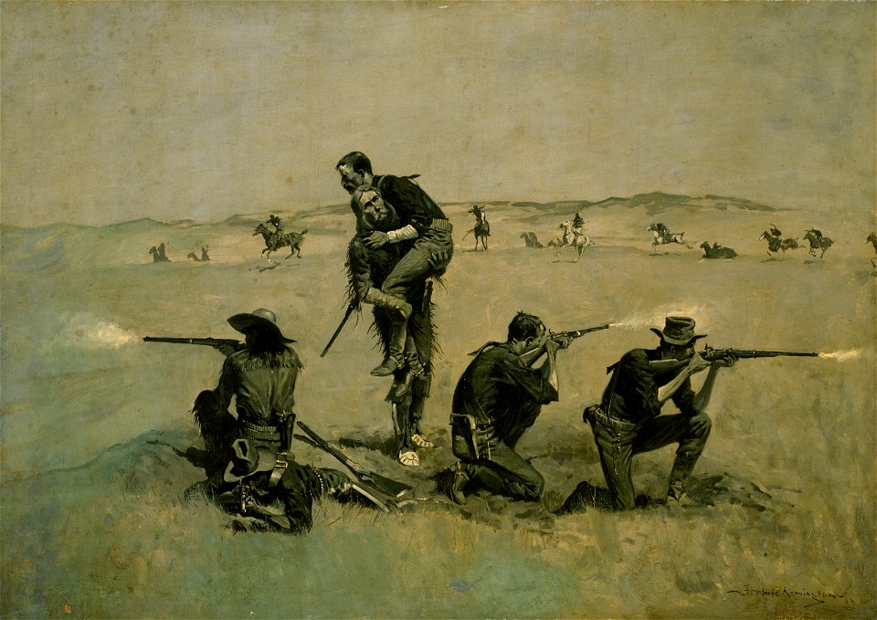Frederic Remington - The Last Stand - 43.57 - Museum of Fine Arts