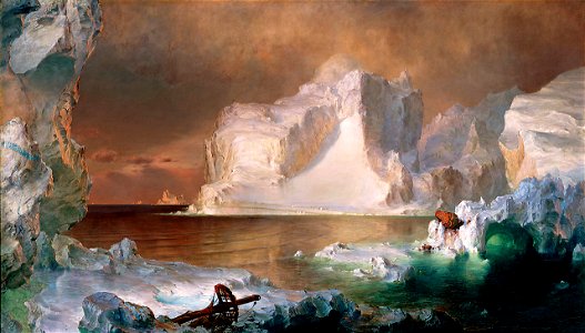Frederic Edwin Church The Icebergs. Free illustration for personal and commercial use.