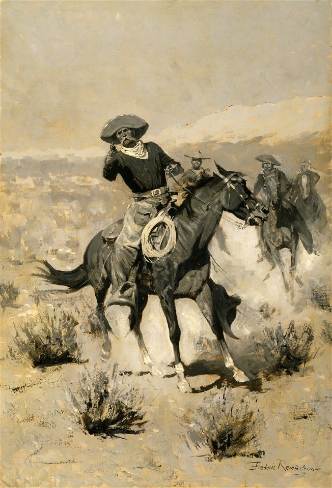 Frederic Remington - Days on the Range (Hands Up) - 43.48 - Museum of Fine Arts