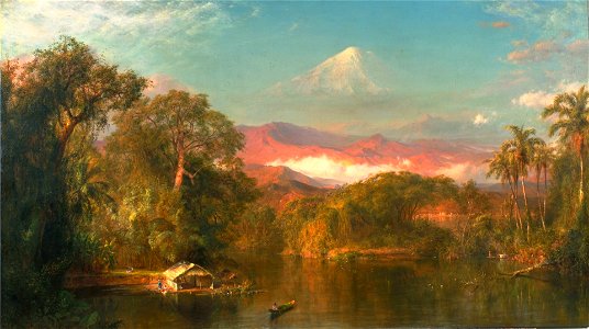 Frederic Church Chimborazo. Free illustration for personal and commercial use.