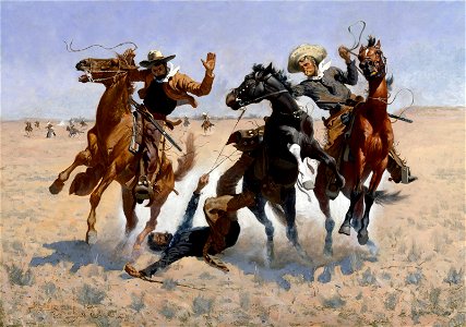 Frederic Remington - Aiding a Comrade - 43.23 - Museum of Fine Arts