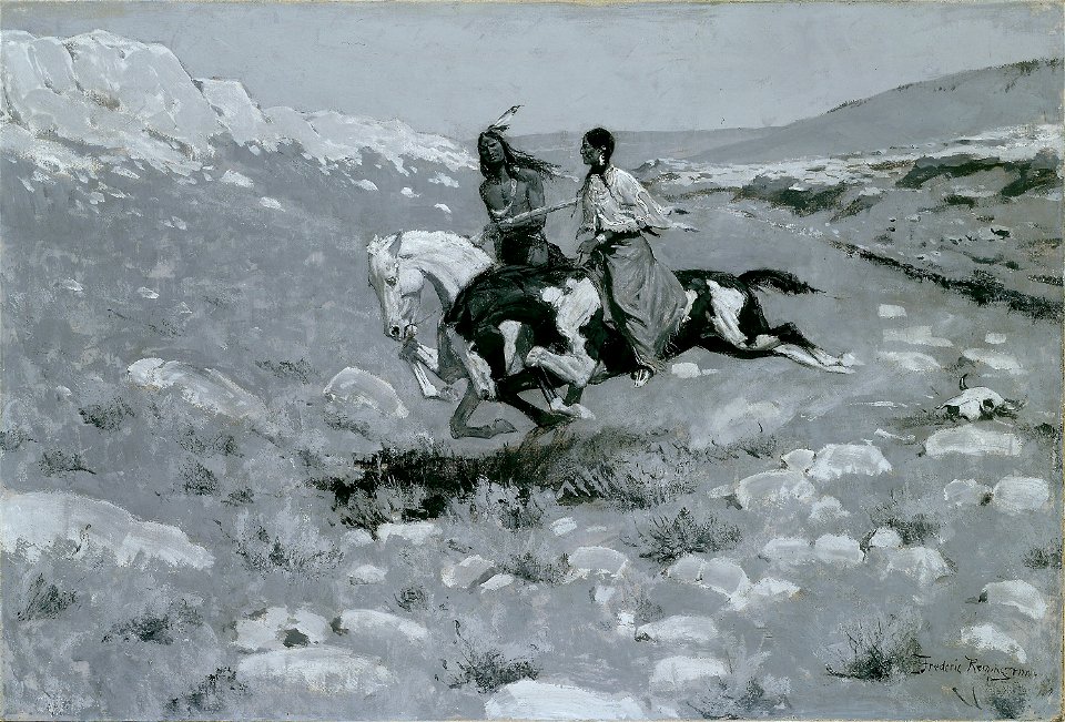 Frederic Remington - Ceremony of the Fastest Horse - 1982.782 - Art Institute of Chicago