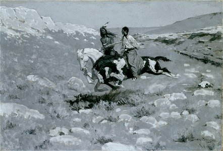 Frederic Remington - Ceremony of the Fastest Horse - 1982.782 - Art Institute of Chicago
