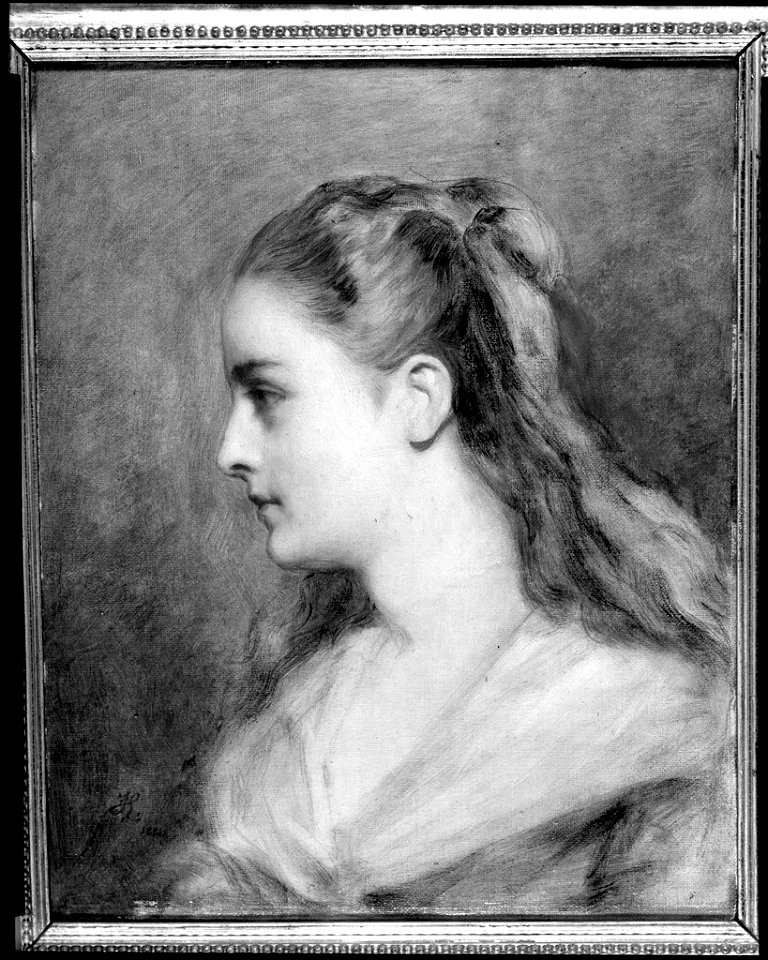 Frederic Leighton - Portrait of a Young Woman in Profile - 1943.198 - Fogg Museum