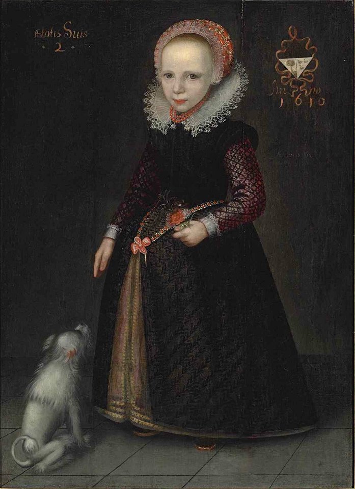 Fresian School Portrait of a Girl Aged 2 1610