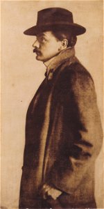 Friedrich Victor Spitzer - Portrait Kolo Moser mit Hut - 1904