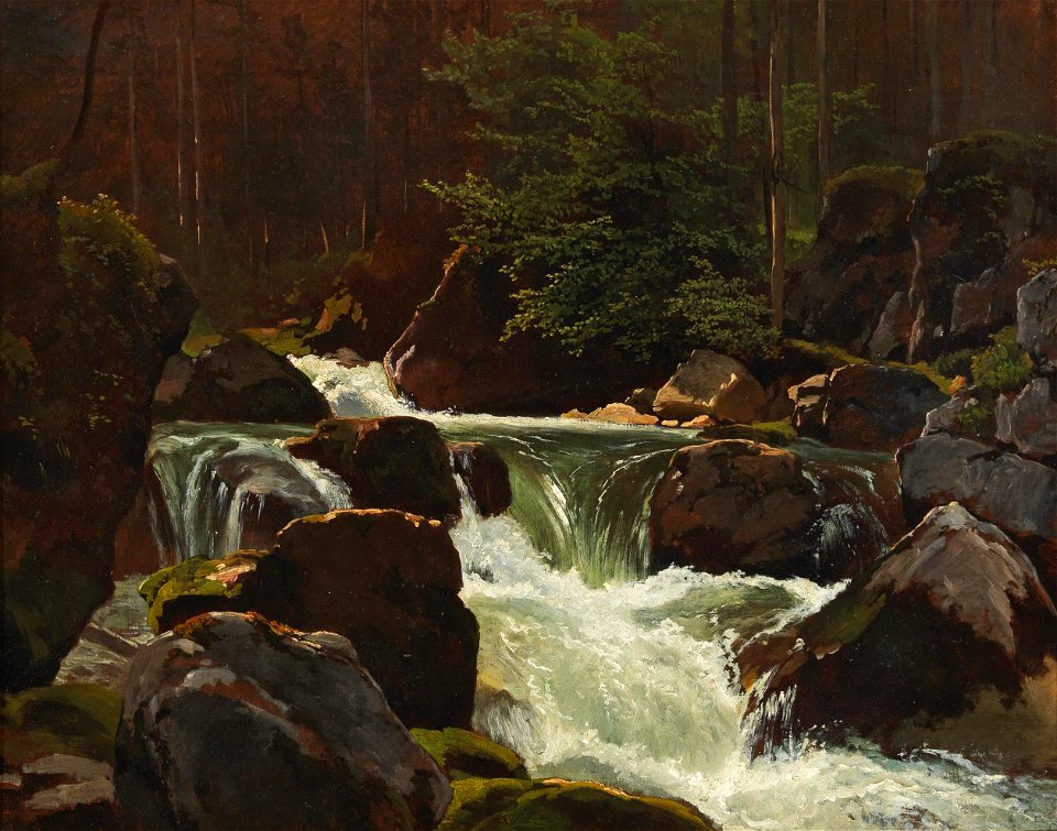 Friedrich Gauermann (Umkreis) Waldbach