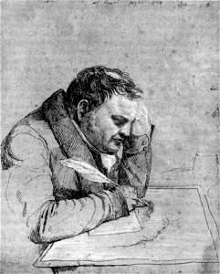 Friedrich Nerly Studie zum Rumohr Porträt (1823)