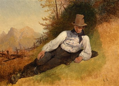 Friedrich Gauermann Bauernbursche 1830er