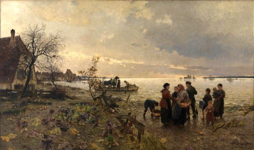 Friedrich Kallmorgen - Rheinüberschwemmung bei Karlsruhe im Jahre 1887 - 801 - Staatliche Kunsthalle Karlsruhe