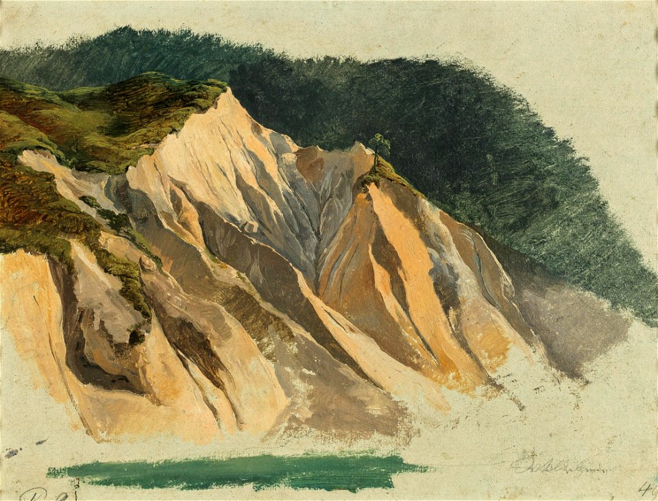 Friedrich Gauermann Felsruine bei Wildalpen