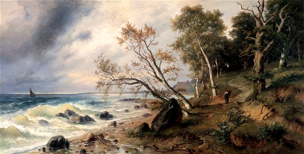 Friedrich Preller d.J. - Ostseeküste auf der Insel Vilm