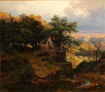 Friedrich Joseph Ehemant Blick in eine weite Landschaft