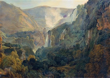 Friedrich Nerly d. Ä. - Die Wasserfälle von Terni - 3296 - Österreichische Galerie Belvedere