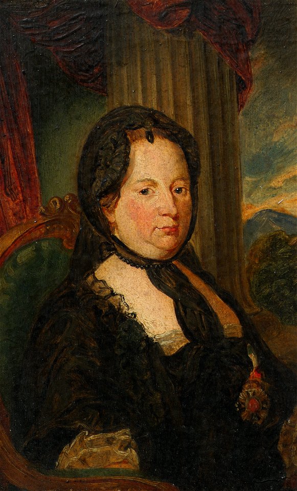 Friedrich Hasslwander - Kaiserin Maria Theresia in Trauertracht - 4529 - Österreichische Galerie Belvedere