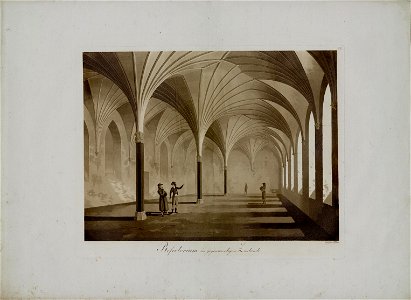 Friedrich Frick, Schloss Marienburg in Preussen, Tafel XIII, Prefectorium im gegenwärtigen Zustande
