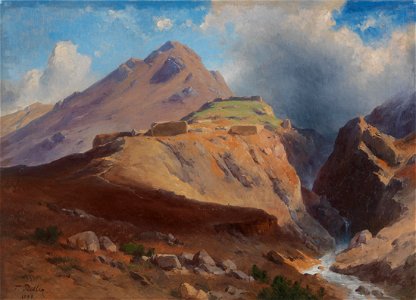 Friedrich Preller jr Felsenlandschaft Mykene 1898