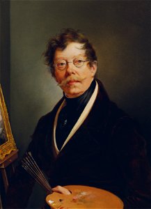 Friedrich Johann Gottlieb Lieder - Selbstbildnis an der Staffelei - 3615 - Kunsthistorisches Museum