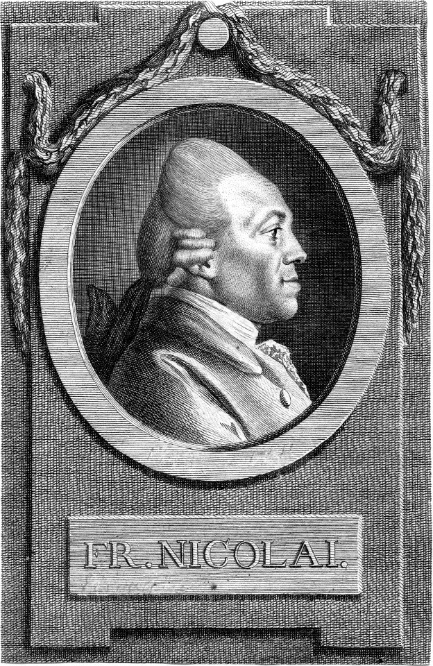 Friedrich Nicolai (profil droit)
