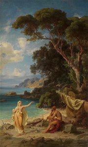 Friedrich Preller d. Ä. - Odysseus nimmt Abschied von Kalypso - 11545 - Bavarian State Painting Collections