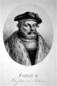 Friedrich III. von Sachsen Litho