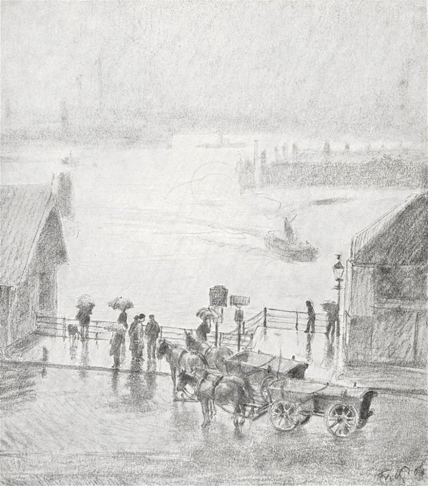 Friedrich Kallmorgen - Hamburger Regentag