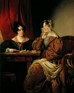 Friedrich von Amerling - Henriette Baronin Pereira-Arnstein mit ihrer Tochter Flora - 2593 - Österreichische Galerie Belvedere