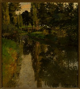 Friedrich Kallmorgen - Landscape with a creek - M.Ob.2005 - National Museum in Warsaw